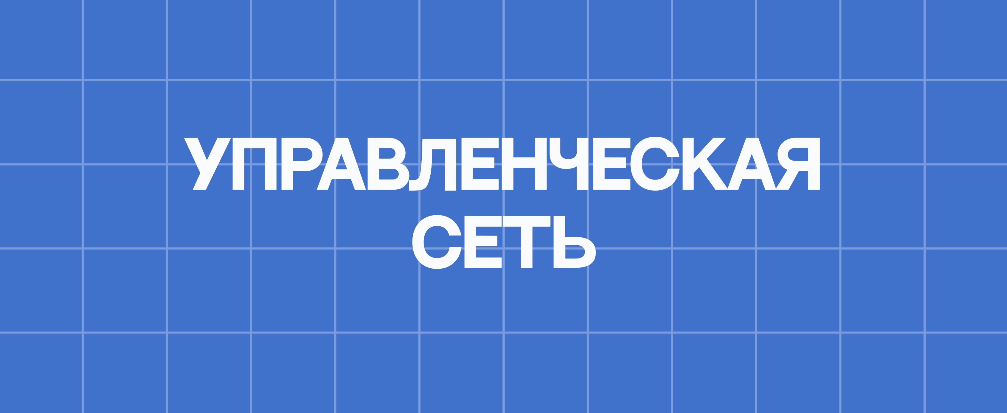УПРАВЛЕНЧЕСКАЯ СЕТЬ