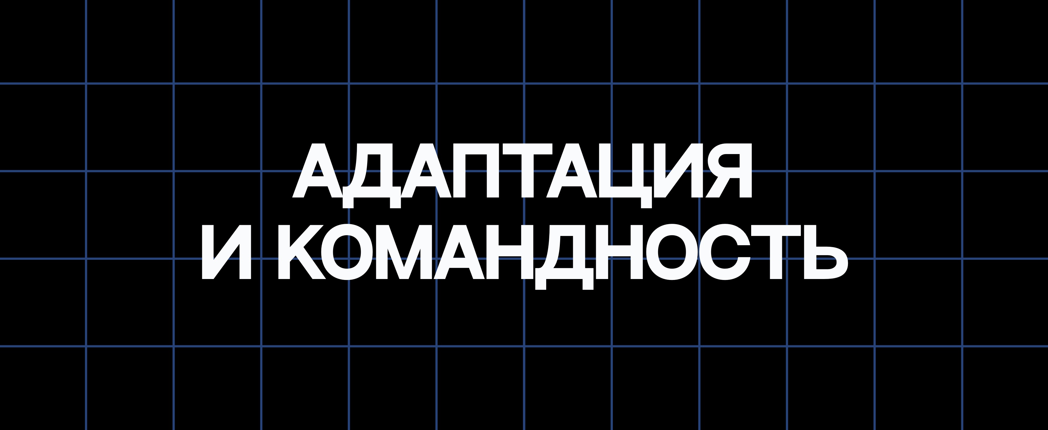 АДАПТАЦИЯ И КОМАНДНОСТЬ